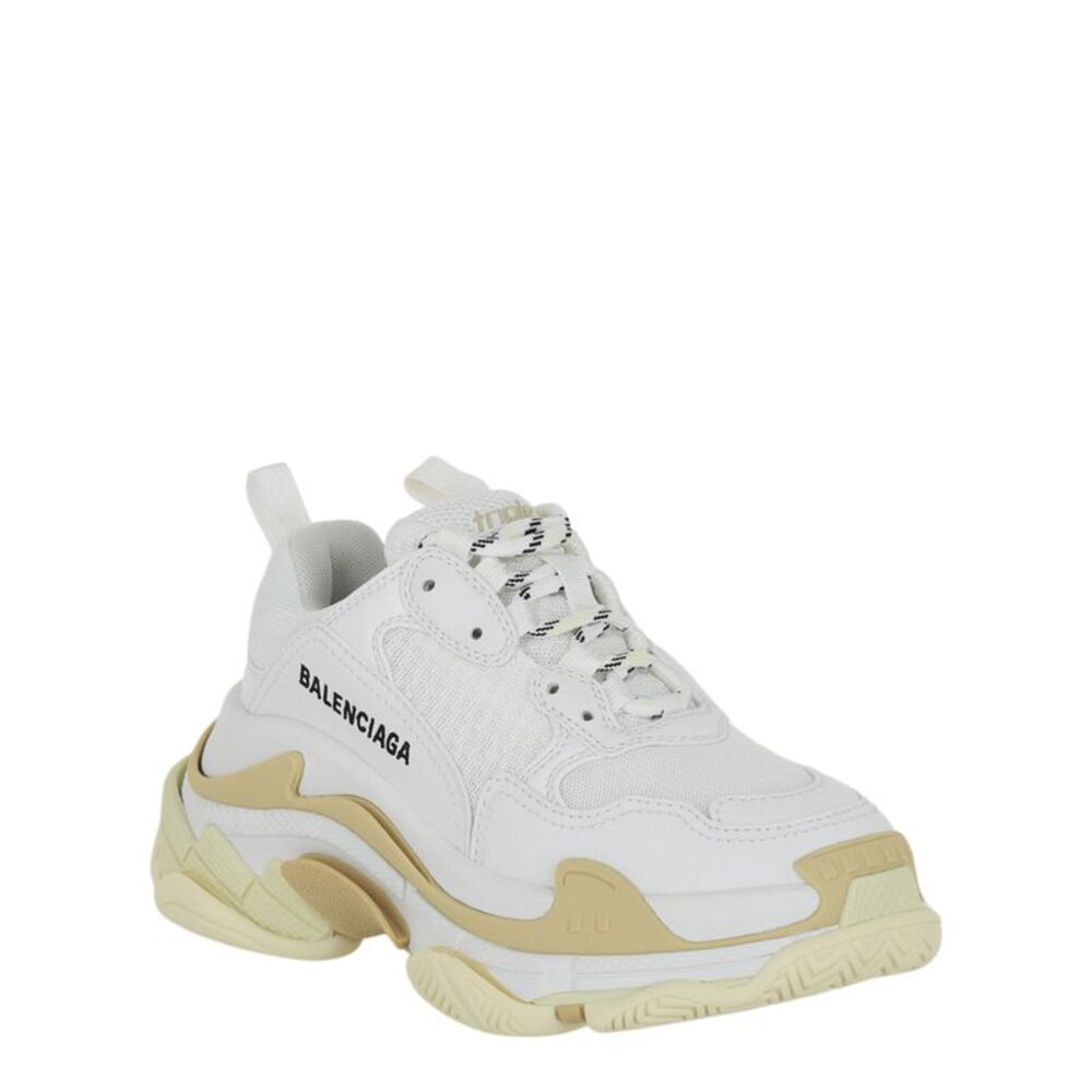Balenciaga Triple S Low-Top Sneakers White Womens - Picture 2 of 6